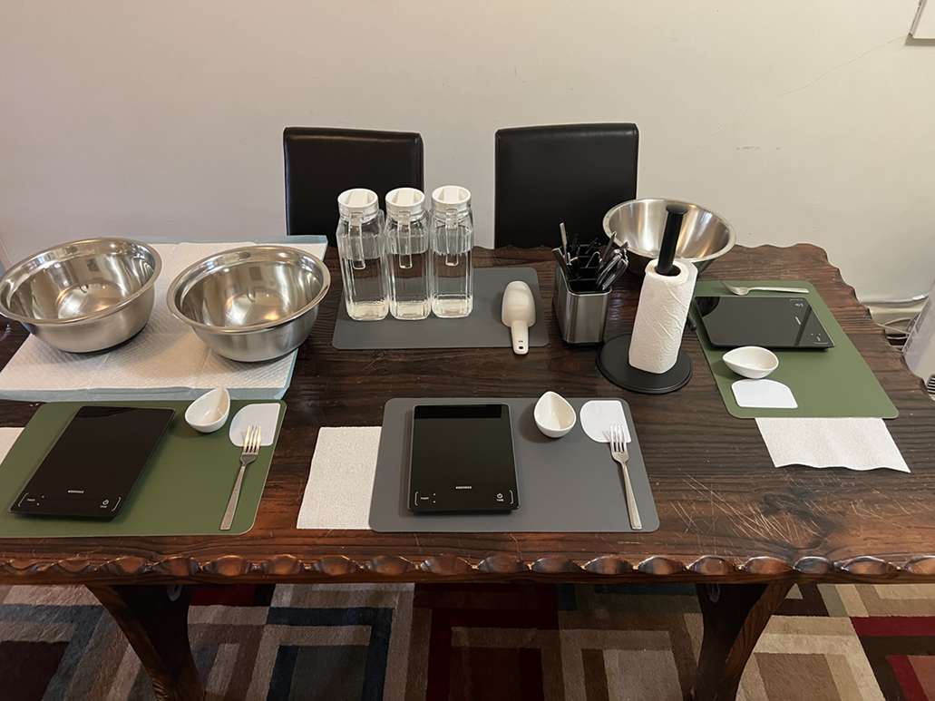 table setup resized